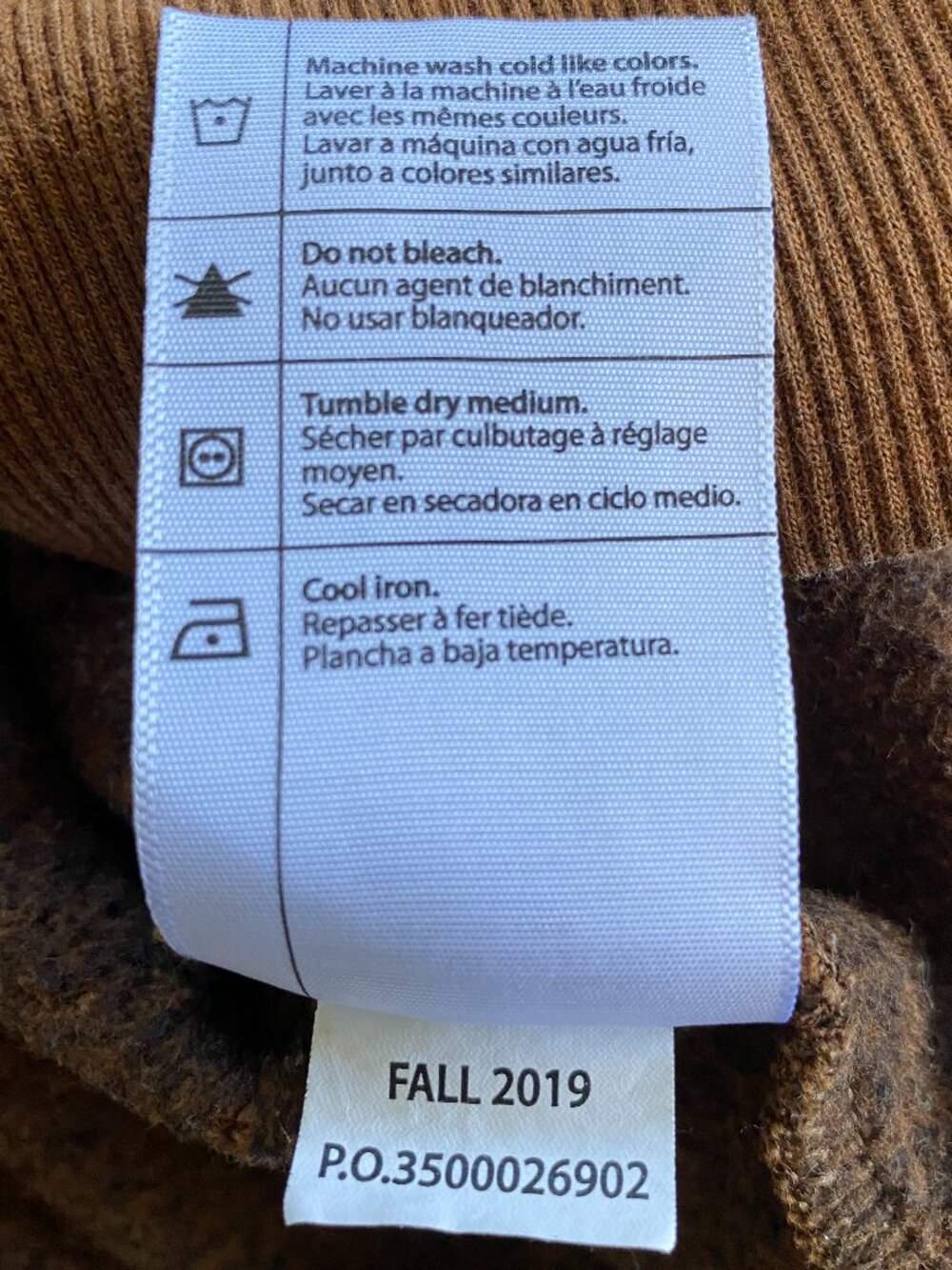 Carhartt Women's Relaxed Fit Oversized Zip Hoodie XS Brown Grunge Faded Patina - Picture 6 of 10